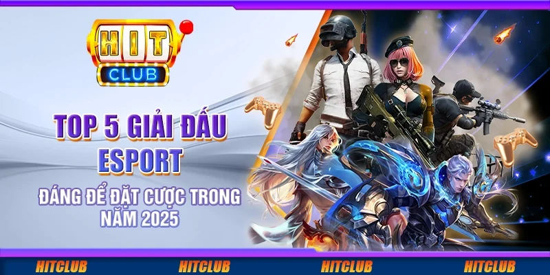 Top 5 giải đấu Esport đáng để đặt cược trong năm 2025