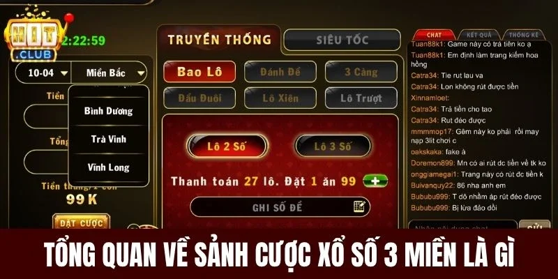 Tổng quan về sảnh cược xổ số 3 miền là gì